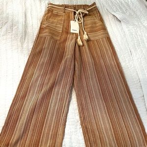 FRNCH wide leg cropped pants